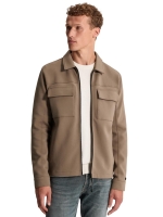 Cast Iron Zip jacket regular fit interlock 8026 Walnut