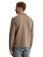 Cast Iron Zip jacket regular fit interlock 8026 Walnut