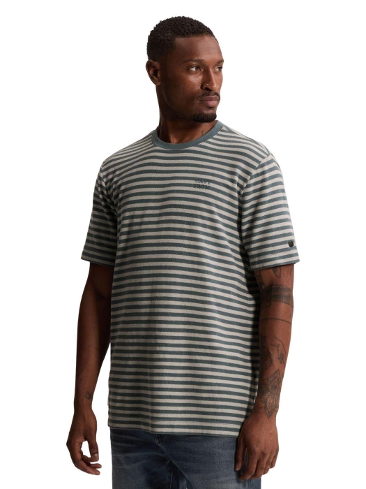 Cast Iron Short sleeve r-neck regular fit wa 5146 blue mirage
