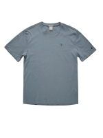 Cast Iron Short sleeve r-neck regular fit in 5146 Blue mirage