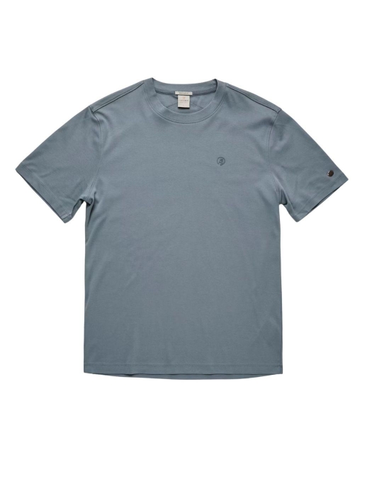 Cast Iron Short sleeve r-neck regular fit in 5146 Blue mirage