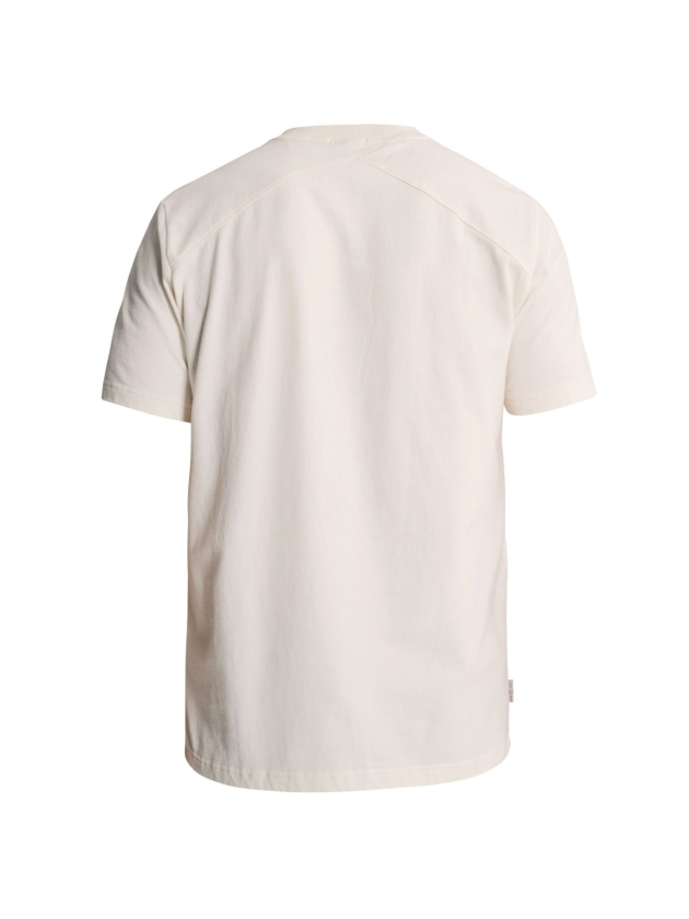 Cast Iron Short sleeve r-neck regular fit pe 7555 White down