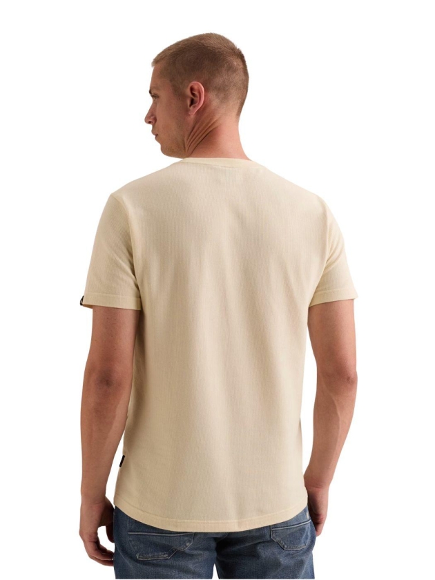 PME Legend Short sleeve r-neck flat waffle je 7013 Bone white