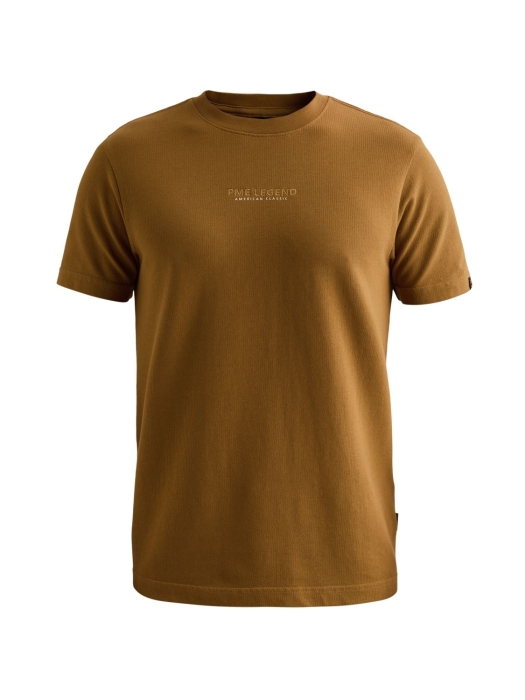 PME Legend Short sleeve r-neck flat waffle je 8187 Golden brown