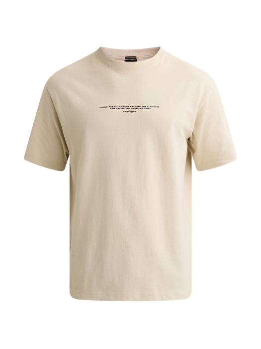 PME Legend Short sleeve r-neck heavy oe digit 7013 Bone white