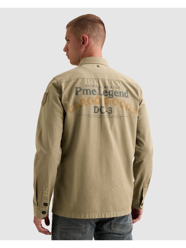 PME Legend Long sleeve shirt Garment dye back 6485 Overland trek