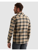 PME Legend Long sleeve shirt yarn dye check 8187 Golden brown