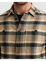 PME Legend Long sleeve shirt yarn dye check 8187 Golden brown