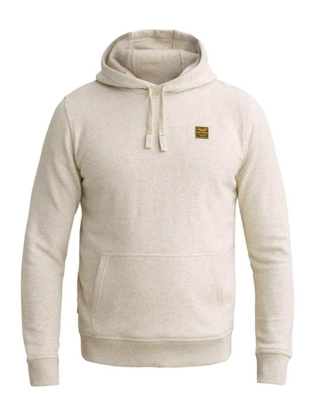 PME Legend Hooded 3t cross terry melange 910 Bone white melee