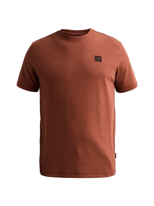 PME Legend Short sleeve r-neck light slub ter 8178 Arabian spice