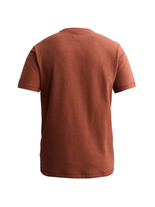 PME Legend Short sleeve r-neck light slub ter 8178 Arabian spice