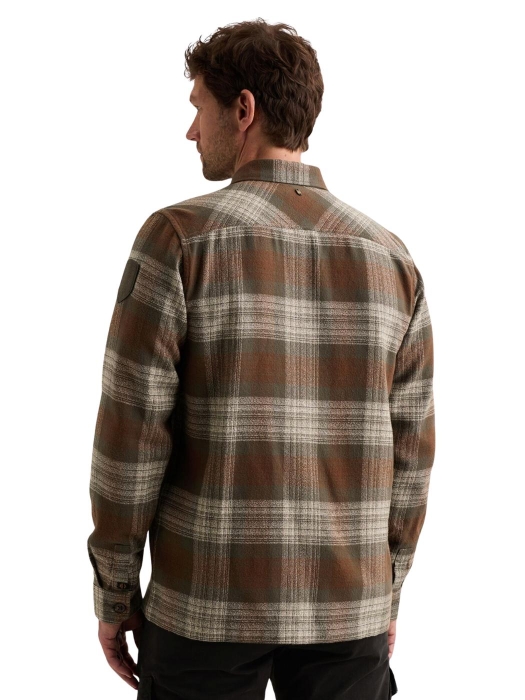 PME Legend Long sleeve shirt Shadow Grindle C 8168 Cappuccino