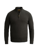 PME Legend Half zip collar cotton mix yarn 8039 Beluga