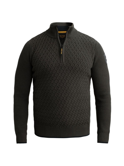 PME Legend Half zip collar cotton mix yarn 8039 Beluga