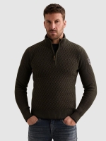 PME Legend Half zip collar cotton mix yarn 8039 Beluga