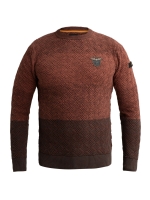 PME Legend R-neck gradient knit 8178 Arabian spice