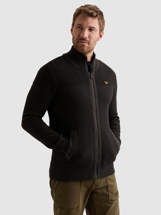 PME Legend Zip jacket cotton structure 9140 Obsidian