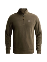 PME Legend Half zip collar flat knit look 8039 Beluga
