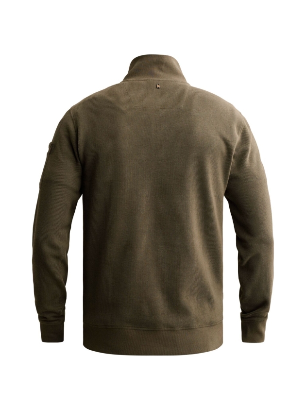 PME Legend Half zip collar flat knit look 8039 Beluga