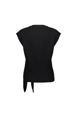 Geisha Top ajour with knot 999 Black