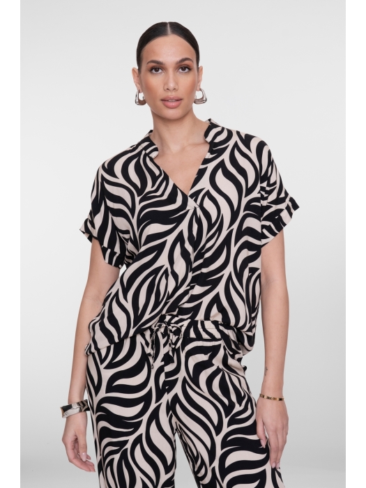 Geisha Top bi-color 999 Black