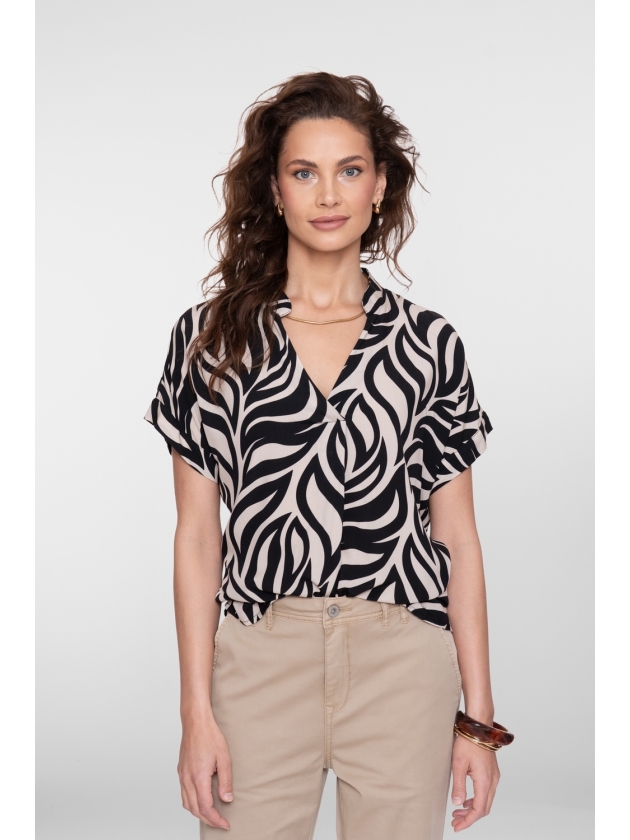 Geisha Top bi-color 999 Black