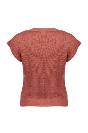 Geisha Pullover lurex sleeveless 743 Brique
