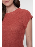 Geisha Pullover lurex sleeveless 743 Brique