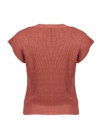 Geisha Pullover lurex sleeveless 743 Brique
