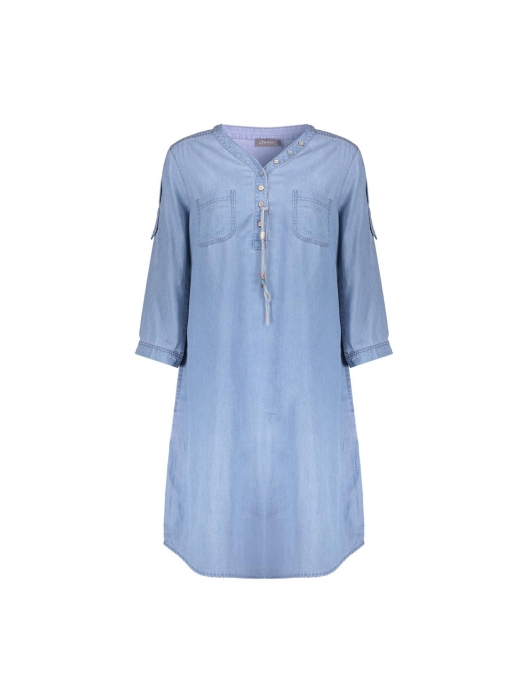 Geisha Dress lyocell ropes 830 Bleached denim