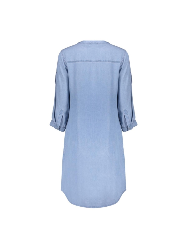 Geisha Dress lyocell ropes 830 Bleached denim