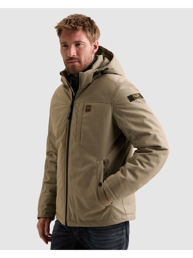 PME Legend Semi long jacket STRATOR Melange T 8011 Seneca rock