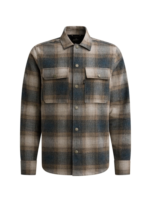 Vanguard Long sleeve shirt Check Brushed Mo 5356 China blue
