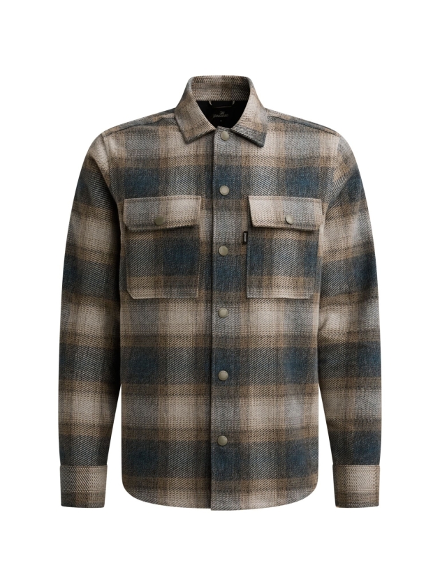 Vanguard Long sleeve shirt Check Brushed Mo 5356 China blue