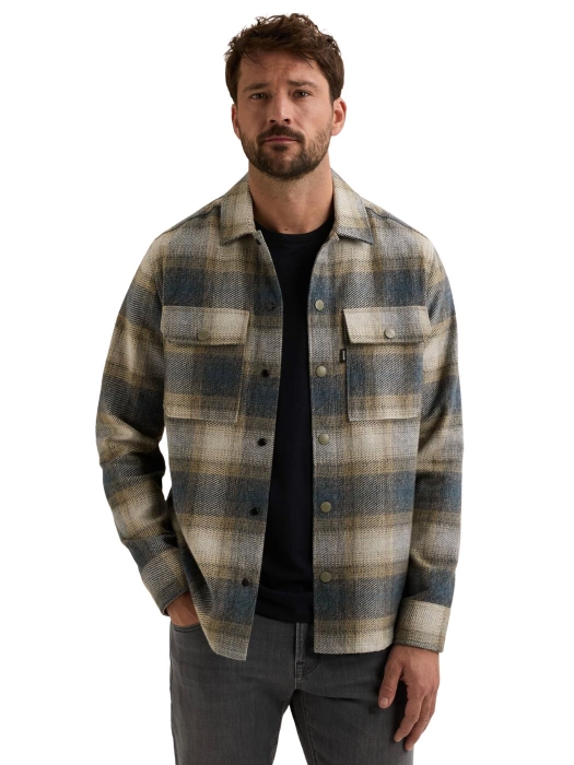 Vanguard Long sleeve shirt Check Brushed Mo 5356 China blue