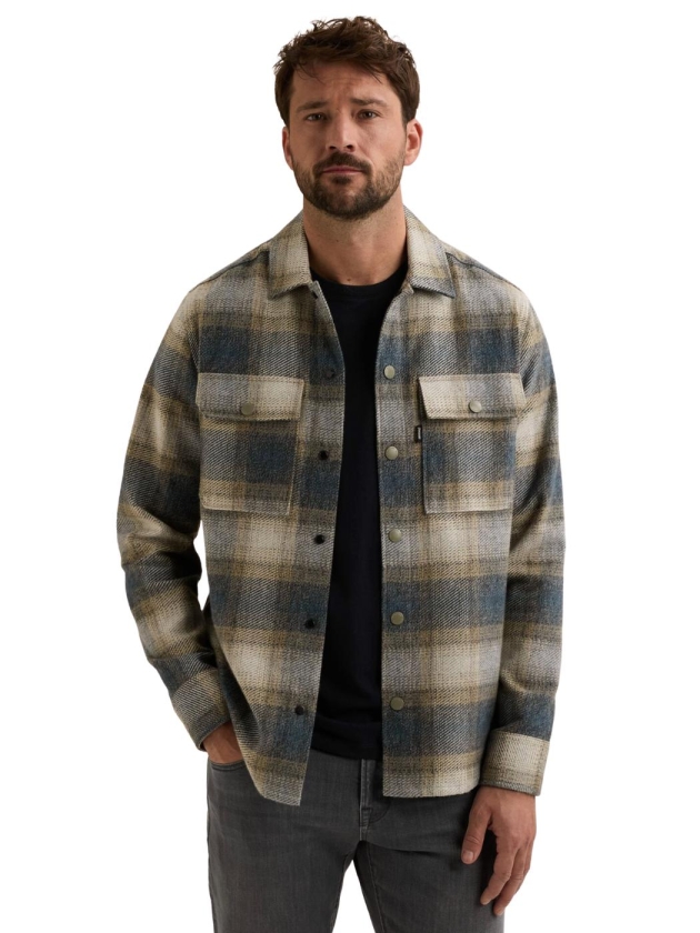 Vanguard Long sleeve shirt Check Brushed Mo 5356 China blue