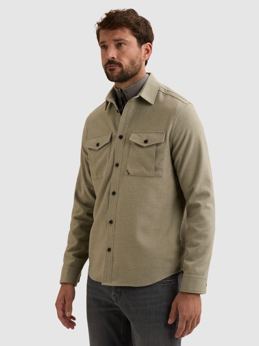 Vanguard Long sleeve shirt Brushed Melange 6479 Forest fog