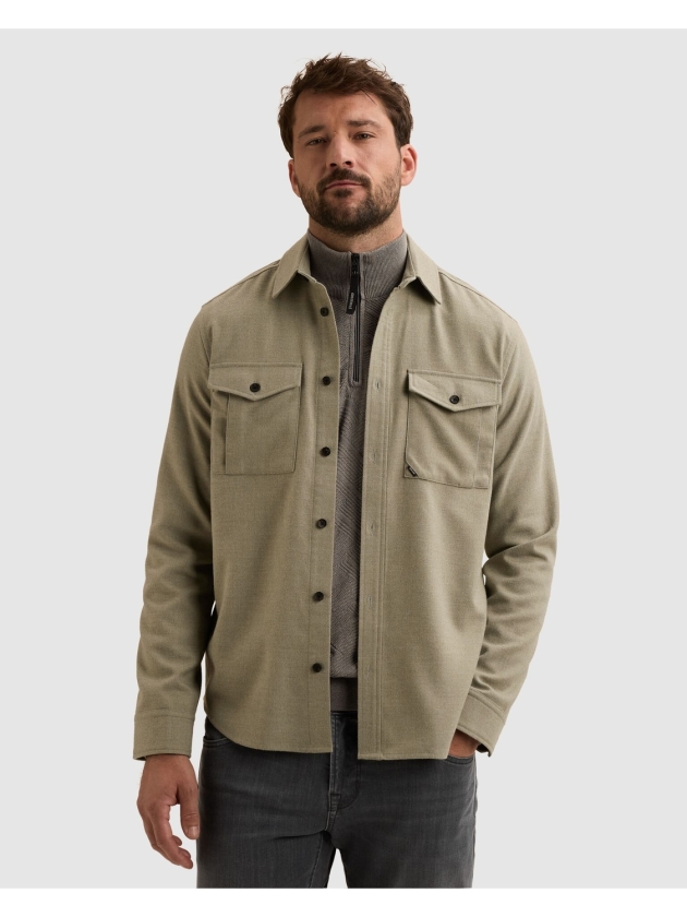 Vanguard Long sleeve shirt Brushed Melange 6479 Forest fog