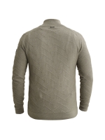 Vanguard Half zip collar cotton mouline 6479 Forest fog