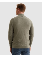 Vanguard Half zip collar cotton mouline 6479 Forest fog