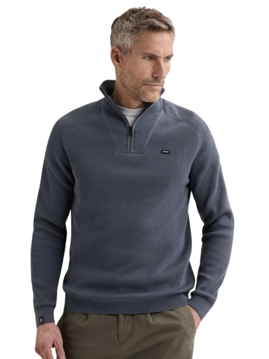 Vanguard Half zip collar cotton structure 5356 China blue