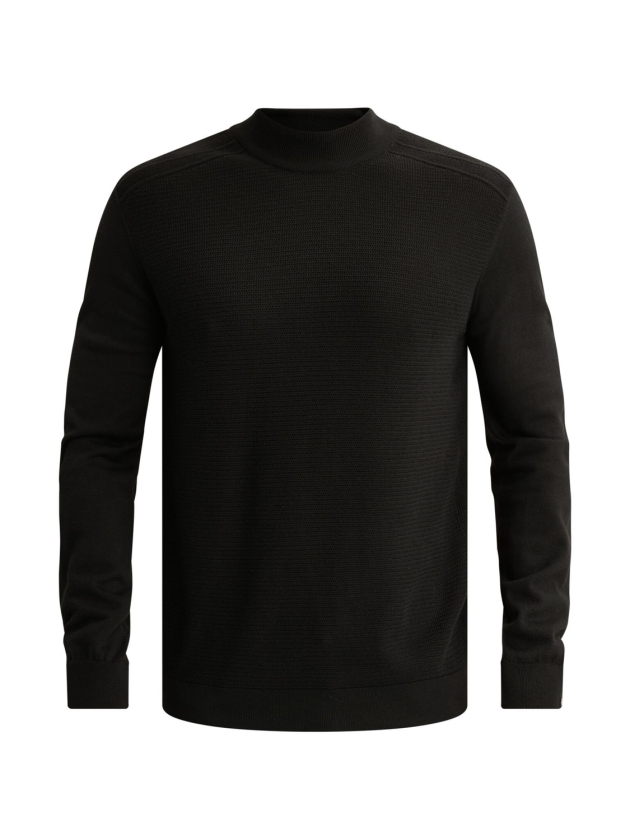 Vanguard Mock neck cotton modal 9141 Black beauty