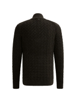 Vanguard Half zip collar wool blend 9141 Black beauty