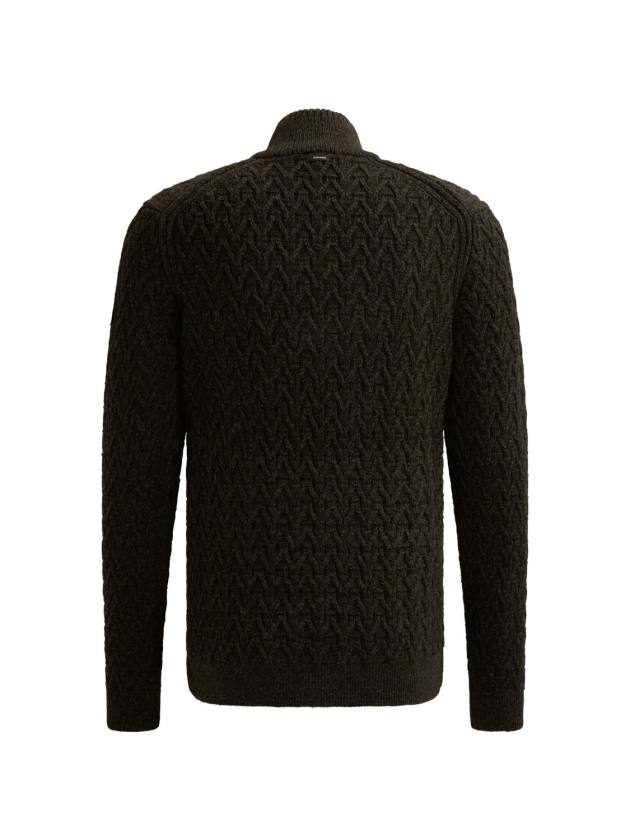 Vanguard Half zip collar wool blend 9141 Black beauty