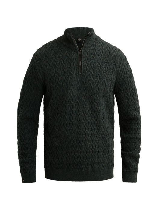 Vanguard Half zip collar wool blend 6520 Dark sea
