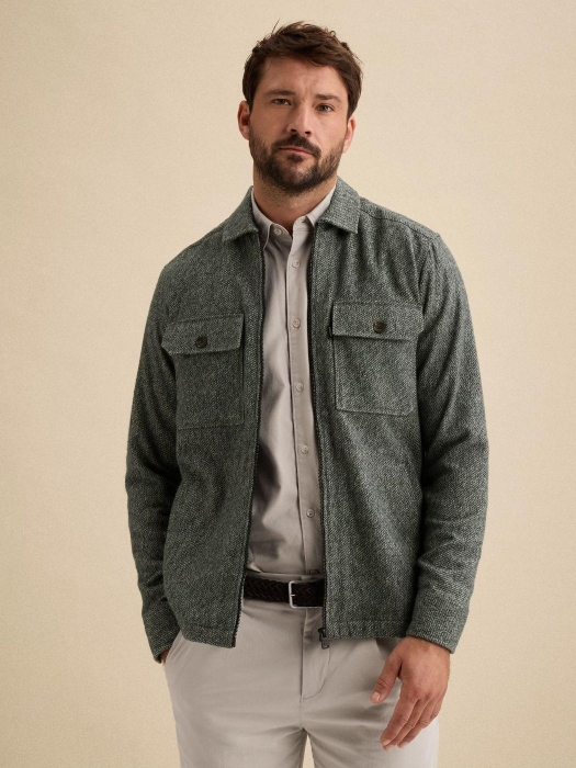 Vanguard Long sleeve shirt Solid Brushed Mo 6520 Dark sea
