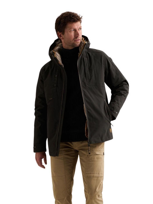 PME Legend Semi long jacket SNOWPACK Ottoman 9067 Jet black