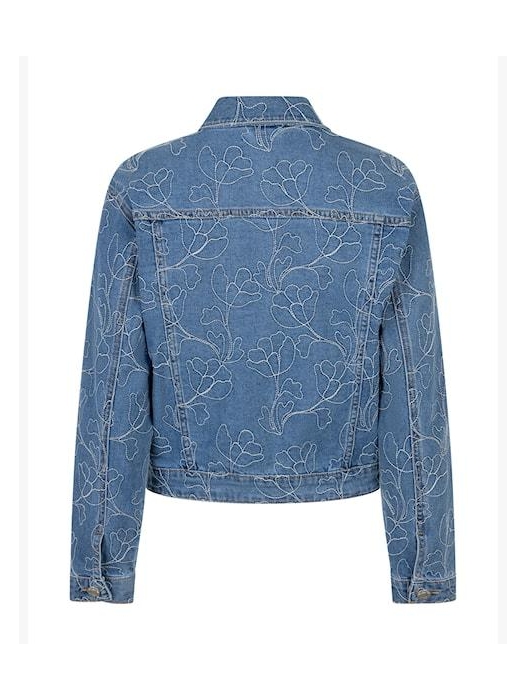 Red Button Sally JKT Embroidery 108 Bleach