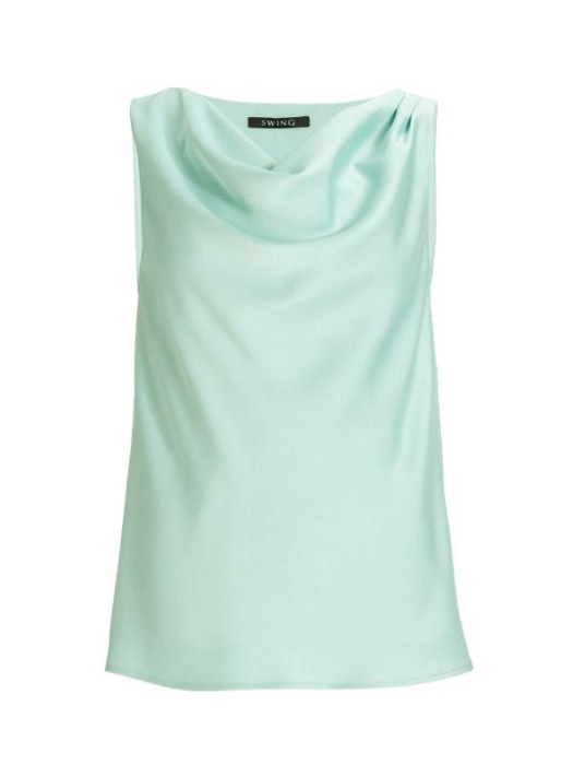 Swing Satintop mit Wasserfallausschnitt 592 mint green