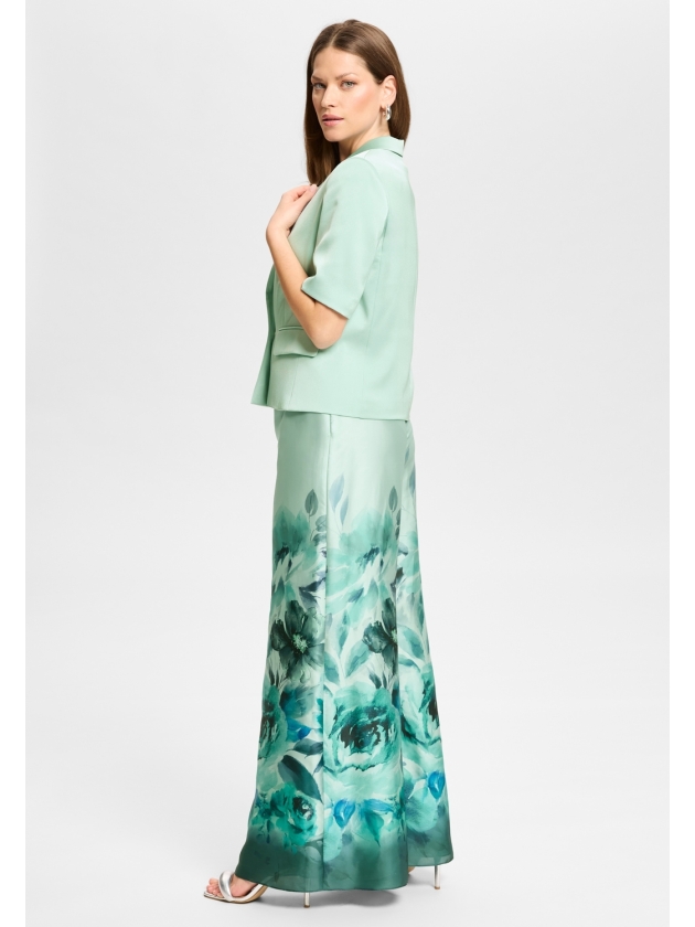 Swing Blazer aus Satin mit kurzen Ärmeln 592 mint green